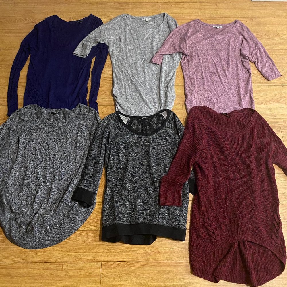 Lot of 6 Express Sweaters Size SMALL